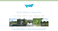 Desktop Screenshot of bootsverleih-saaleinsel.de